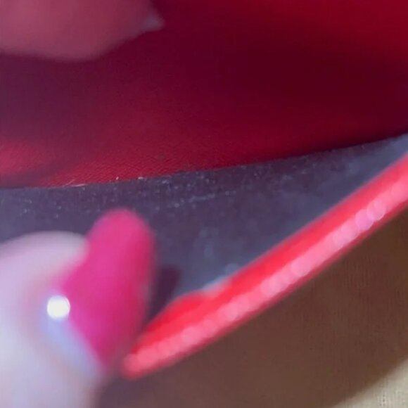Louis Vuitton Porte Billets Red Epi Compact Bifold Snap Wallet Leather Vintage 1 - Picture 6 of 14